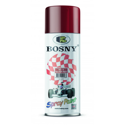 Акриловая аэрозольная краска BOSNY №6, цвет - красный (RAL 2002) Акриловая аэрозольная краска BOSNY №6, цвет - красный (RAL 2002)